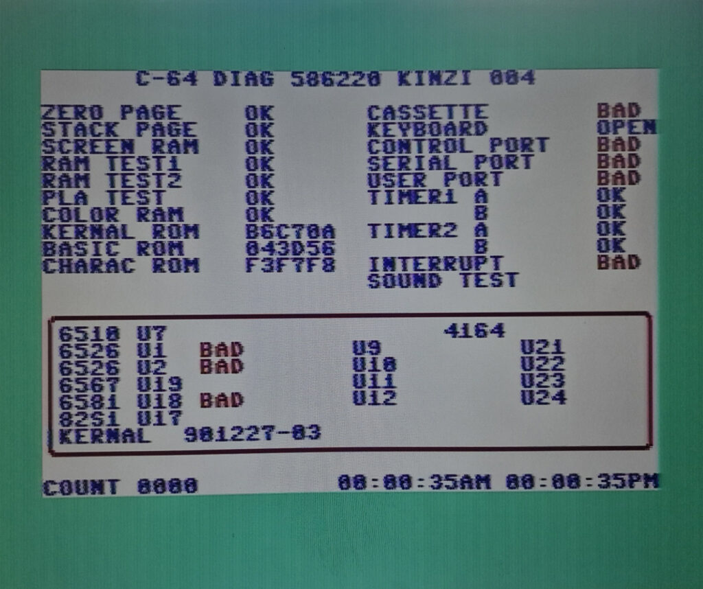 C-64 DIAG ROM